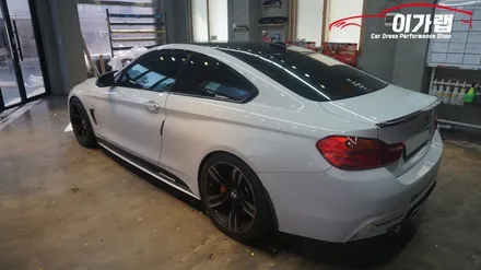 BMW 420D 쿠페 3M2080 유광썬플라워 전체랩핑! 사이드데칼! 립포인트랩핑! 김포 이가랩 에서~! [전체랩핑][썬플라워랩핑][노랑색랩핑][포인트랩핑][BMW랩핑맛집] / 경기 김포 통진