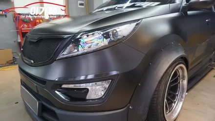 스포티지R 튜닝차량 전체랩핑!! 3M2080 사틴 더스트블랙! 김포 이가랩 에서 [김포랩핑샵][포인트랩핑][정품필름취급점][김포맛집] / 경기 김포 통진