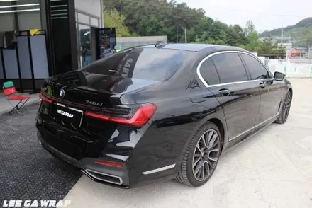 BMW 7시리즈 사틴블랙 전체랩핑 제거!  원도장 블랙유광으로 깔끔하게 원복! / 경기 김포 통진