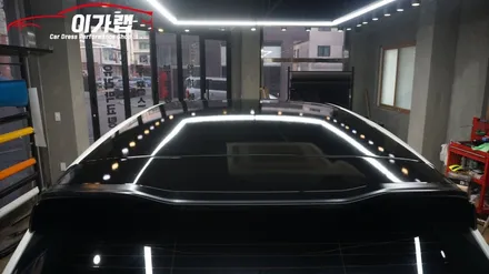 포르쉐 카이엔 루프스킨&포인트랩핑&라이트필름 ! 김포이가랩에서 깔끔하게 시공완료! / 경기 김포 통진