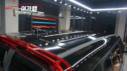 기아 신형 쏘울부스터 미래에서온듯한 디자인!! 루프스킨&포인트랩핑 김포이가랩에서 깔끔시공!!!! / 경기 김포 통진