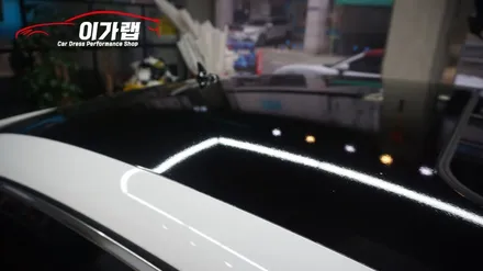 아우디 A5 스포츠백 루프스킨  재시공! 에이버리 블랙유광으로 꼼꼼하고깔끔하게 김포이가랩에서~[김포랩핑][일산랩핑][인천랩핑][래핑] / 경기 김포 통진