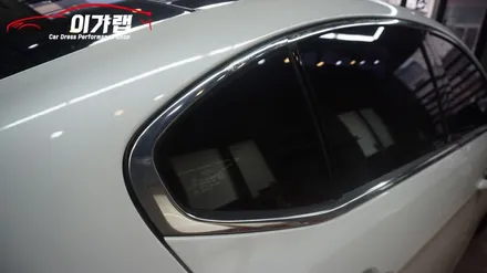 기아 더뉴K7 창문크롬몰딩 블랙유광으로! 크롬가리기! 김포 이가랩 에서~[김포랩핑][크롬가리기][크롬없애기][창문크롬없애기][포인트랩핑] / 경기 김포 통진