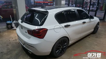 BMW 1시리즈 루프스킨 제거 & 뒷범퍼하단 포인트랩핑 ! 김포 이가랩 에서 [김포랩핑][필름제거][전체랩핑제거][랩핑맛집][김포랩핑샵] / 경기 김포 통진