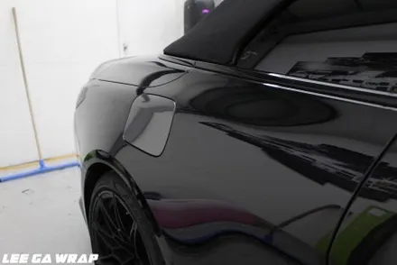 BMW M4 컨버터블 신형 전체랩핑 재시공 올블랙만들기 !김포 이가랩에서 / 경기 김포 통진