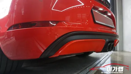 포르쉐 718GTS 가드레드 색상! 디퓨져 포인트랩핑!! 김포이가랩에서 깔끔하게 !![김포랩핑][인천랩핑][일산랩핑][자동차카스킨] / 경기 김포 통진