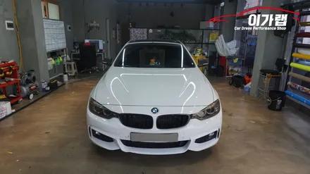 BMW 428i 화이트에서 에이버리 사틴블랙 전체랩핑으로 새차 탄생!!김포이가랩에서~[김포랩핑][인천랩핑][일산랩핑][래핑] / 경기 김포 통진