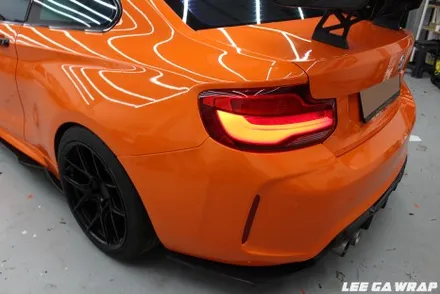 BMW M2 전체랩핑 니파  오렌지 PET 필름 ! 요즘대세는 고광택필름! / 김포, 파주, 인천