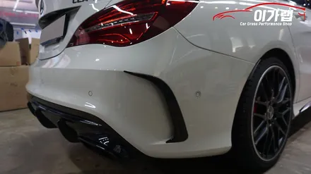 벤츠 CLA45AMG 전체랩핑 레드계열 텍랩 트루블러드 !!! / 경기 김포 통진