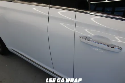 제네시스 EQ900L 리무진 전체랩핑 블랙에서 화이트로 신차느낌 그대로 / 김포, 파주, 인천