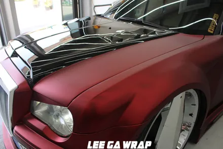 크라이슬러 300c 유로마스터 로맨스레드 무광크롬 랩핑! / 김포, 파주, 인천