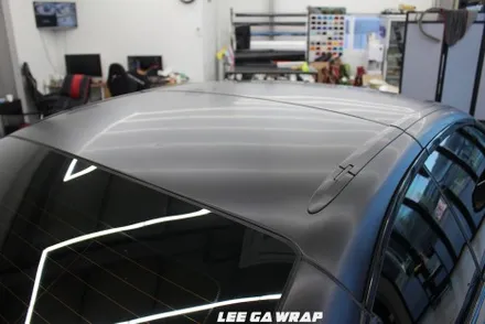 BMW 4시리즈 컨버터블 전체랩핑 블랙에서 반무광블랙으로 탈바꿈 ! / 김포, 파주, 인천