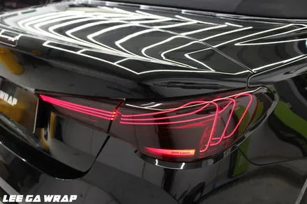 BMW M4 컨버터블 신형 전체랩핑 재시공 올블랙만들기 !김포 이가랩에서 / 경기 김포 통진