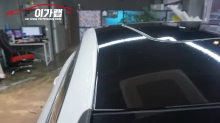 아우디 A5 스포츠백 루프스킨  재시공! 에이버리 블랙유광으로 꼼꼼하고깔끔하게 김포이가랩에서~[김포랩핑][일산랩핑][인천랩핑][래핑] / 경기 김포 통진