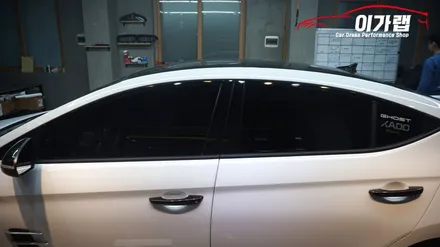 아반떼 스포츠 창문몰딩 순정블랙무광에서 에이버리 블랙유광으로!!김포 이가랩 에서~![김포랩핑][김포랩핑][크롬가리기][몰딩랩핑][PPF] / 경기 김포 통진