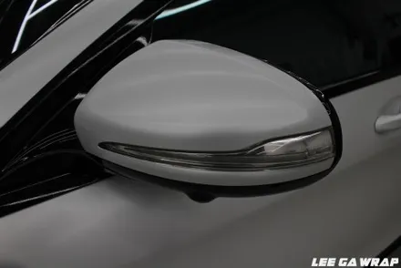 벤츠 S63AMG 전체랩핑 블랙에서 세라믹화이트 무광랩핑! / 김포, 파주, 인천