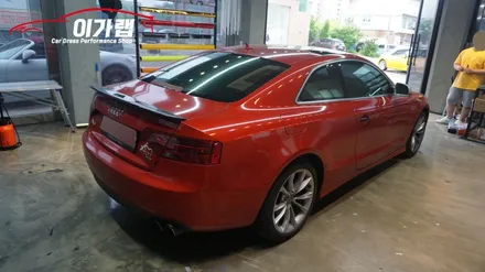 아우디 A5쿠페 레드에서 카멜레온 유광 라이징썬 전체랩핑!!!나만의 스타일로 스타일을 깨다!! 김포이가랩에서 완벽시공! / 경기 김포 통진