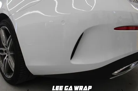 벤츠 E220D 카브리올레 은색에서 유로마스터 고광택필름 화이트 색으로 ! 오픈카는 화이트색이죠! / 김포, 파주, 인천