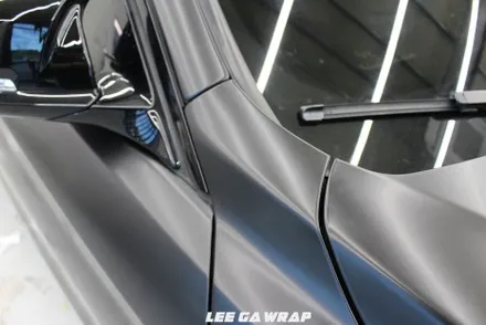 BMW 4시리즈 컨버터블 전체랩핑 블랙에서 반무광블랙으로 탈바꿈 ! / 김포, 파주, 인천