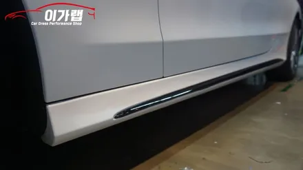 벤츠 C220 카브리올레 전체랩핑! 에이버리 화이트다이아몬드펄! 김포 이가랩 에서 !! / 경기 김포 통진