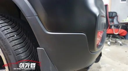 쉐보레 트랙스 전체랩핑 3M2080사틴블랙 으로 ! / 김포, 파주, 인천