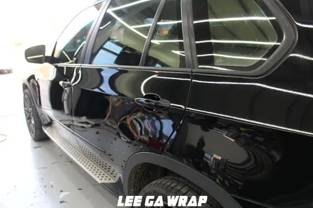 BMW X5 전체랩핑 제거후 고광택 유광블랙으로 깔끔하게 ! 순정도장느낌 / 김포, 파주, 인천