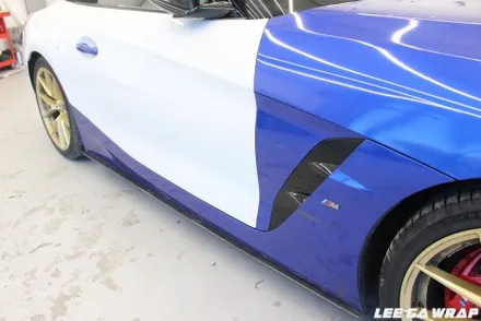 BMW Z4 후미 사고로인해 전체랩핑 재시공! 블루계열에서 레드계열로 ! 강력한 느낌! / 김포, 파주, 인천