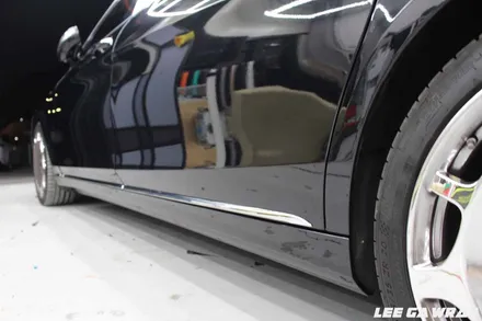 벤츠 S500 마이바흐 전체랩핑 ! 고광택블랙으로 한층더 세련된느낌 / 김포, 파주, 인천