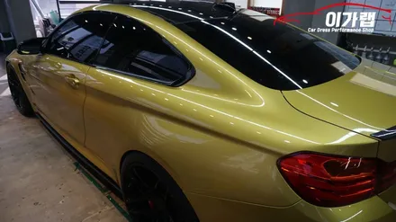 BMW M4 전체랩핑  텍랩 무광레드크롬! 확실한 색감! / 경기 김포 통진