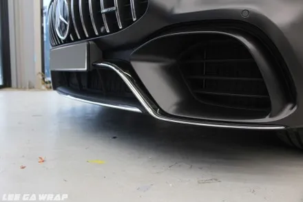 벤츠 gt63 amg 외부 전체크롬딜리트 ( 크롬없애기 ) 시트 리얼카본포인트 라이트톤다운 ! / 김포, 파주, 인천