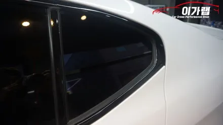 기아 더뉴K7 창문크롬몰딩 블랙유광으로! 크롬가리기! 김포 이가랩 에서~[김포랩핑][크롬가리기][크롬없애기][창문크롬없애기][포인트랩핑] / 경기 김포 통진