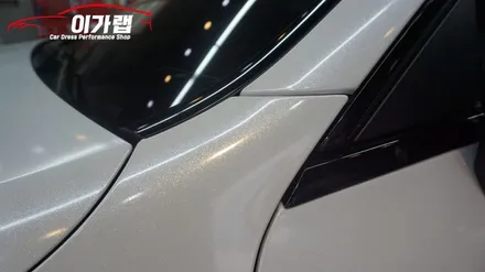 벤츠 C220 카브리올레 전체랩핑! 에이버리 화이트다이아몬드펄! 김포 이가랩 에서 !! / 경기 김포 통진