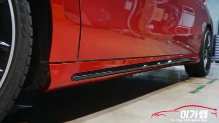 벤츠 CLA45AMG 전체랩핑 레드계열 텍랩 트루블러드 !!! / 경기 김포 통진