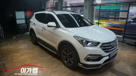 싼타페 더프라임 루프스킨&사이드미러 랩핑!! 포인트랩핑 !! 김포이가랩에서!!!! / 경기 김포 통진