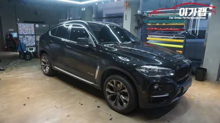BMW X6 앞뒤 라이트필름 퍼플그레이 색상으로 김포이가랩에서 깔끔하게 시공! [김포랩핑][일산랩핑][파주랩핑][인천랩핑][김포라이트필름] / 경기 김포 통진