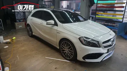 벤츠 A45 AMG 생활PPF & 테일램프 퍼플그레이 색으로 톤다운! 김포이가랩 에서~![김포랩핑][일산랩핑][인천랩핑][라이트필름] / 경기 김포 통진
