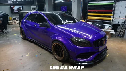 벤츠 A45 AMG 보라색이였던 차량이 은은한 아이보리로? / 김포, 파주, 인천