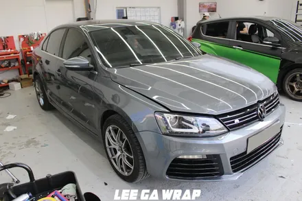 폭스바겐 제타 전체랩핑 베놈그린 무광크롬 PET 작업 ! / 김포, 파주, 인천