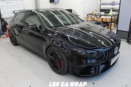 벤츠 A45AMG 신형 외부 크롬딜리트 & 블랙PPF 포인트작업 / 김포, 파주, 인천