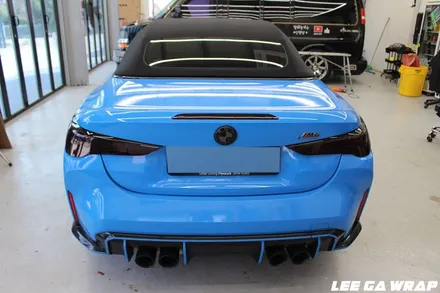 BMW M4 컨버터블 신형 전체랩핑 재시공 올블랙만들기 !김포 이가랩에서 / 경기 김포 통진