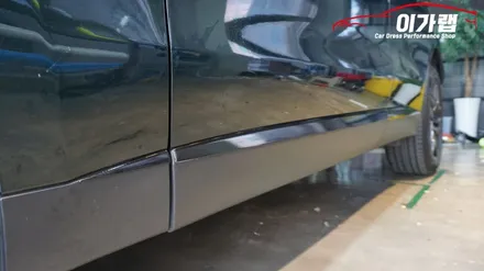 재규어 F페이스 외부 크롬 전체 없애기 가리기! 김포 이가랩 에서~[김포랩핑][일산랩핑][크롬가리기][포인트랩핑][랩핑전문점] / 경기 김포 통진