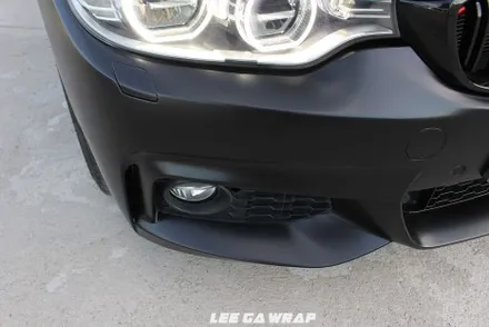 BMW 4시리즈 컨버터블 전체랩핑 블랙에서 반무광블랙으로 탈바꿈 ! / 김포, 파주, 인천