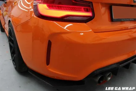 BMW M2 전체랩핑 니파  오렌지 PET 필름 ! 요즘대세는 고광택필름! / 김포, 파주, 인천