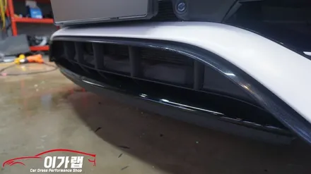 벤츠 A45AMG 4기통 탑! 전체랩핑 에이버리사틴화이트 & 라이트필름 / 김포, 파주, 인천