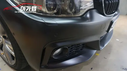 BMW 428i 화이트에서 에이버리 사틴블랙 전체랩핑으로 새차 탄생!!김포이가랩에서~[김포랩핑][인천랩핑][일산랩핑][래핑] / 경기 김포 통진