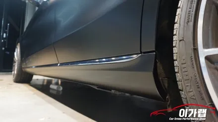 벤츠 C클래스 전체랩핑! 3M2080사틴블랙 으로 탈바꿈! 김포 이가랩 에서 [김포랩핑][김포랩핑샵][포인트랩핑][전체랩핑][PPF] / 경기 김포 통진