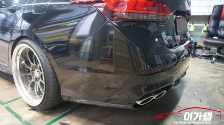 제네시스 G80 제네시스 스포츠 전체랩핑 3M2080 엠버블랙 김포 이가랩 에서[김포랩핑][실내랩핑][포인트랩핑][PPF][라이트필름][김포맛집] / 경기 김포 통진