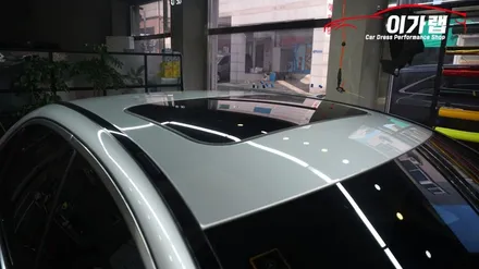 벤츠 C클래스 C220 전체랩핑! 3M2080화이트골드스파클! 김포이가랩에서~[김포랩핑][인천랩핑][일산랩핑][전체카스킨][전체래핑] / 경기 김포 통진