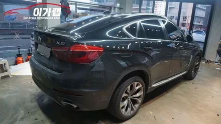 BMW X6 앞뒤 라이트필름 퍼플그레이 색상으로 김포이가랩에서 깔끔하게 시공! [김포랩핑][일산랩핑][파주랩핑][인천랩핑][김포라이트필름] / 경기 김포 통진