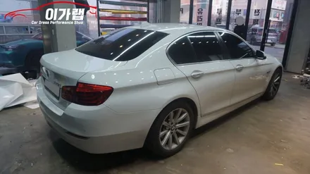 BMW 520D 우드트림을 3M1080매트릭스블랙 으로 순정틱하면서 고급스러움! 김포 이가랩 에서 [김포랩핑][실내랩핑][인천랩핑][PPF] / 경기 김포 통진